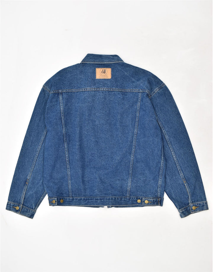 Giacca di jeans da uomo VINTAGE UK 40 grande cotone blu