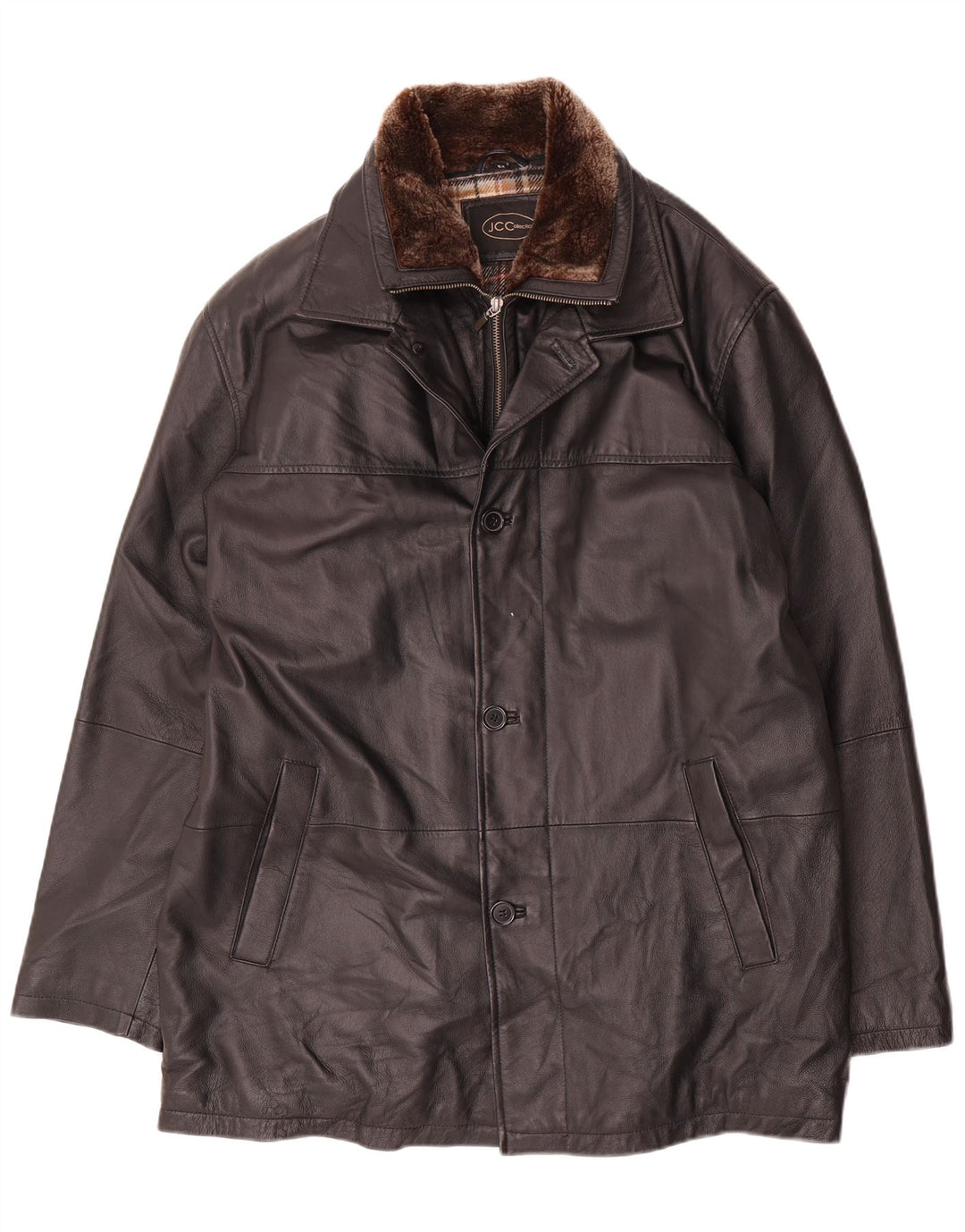 Giacca in pelle da uomo JCC IT 54 2XL Nera