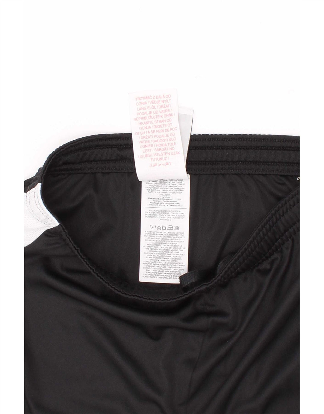 Pantaloncini sportivi Nike da ragazzo Dri Fit 10-11 anni medio poliestere nero