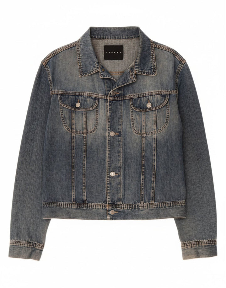 SISLEY Womens Denim Jacket UK 18 XL Blue Vintage Sisley and Second-Hand Sisley from Messina Hembry 
