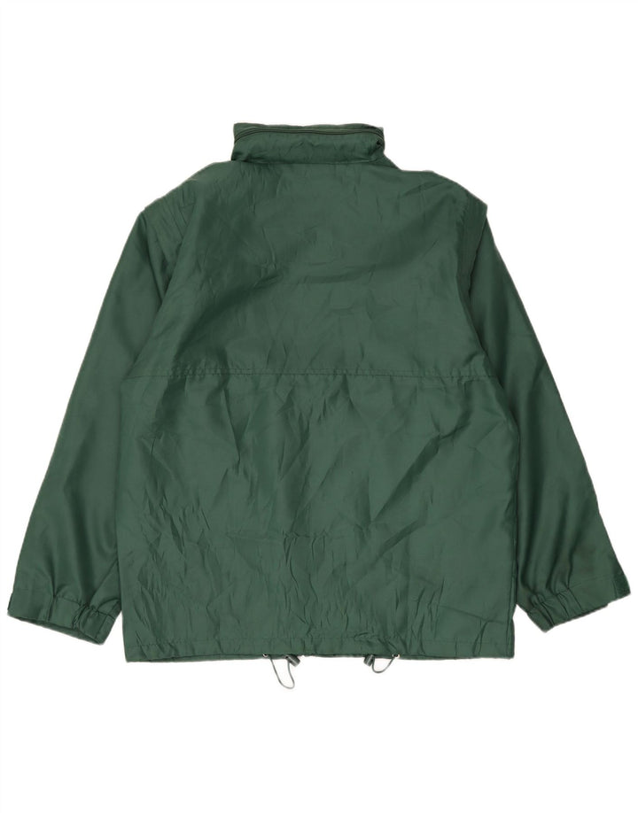 Giacca antipioggia da uomo Spalding vestibilità ampia con cappuccio UK 38 Poliammide verde medio