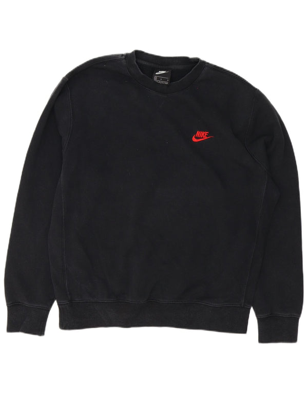 Felpa Nike Uomo Maglia Media Cotone Nero