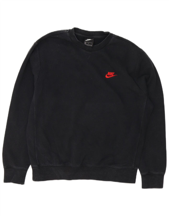 Felpa Nike Uomo Maglia Media Cotone Nero