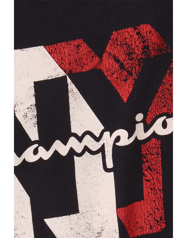 T-shirt grafica da donna Champion Top UK 14 medio blu navy
