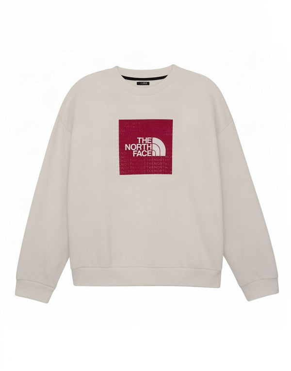 Felpa grafica da donna The North Face Jumper UK 16 Large White Cotton