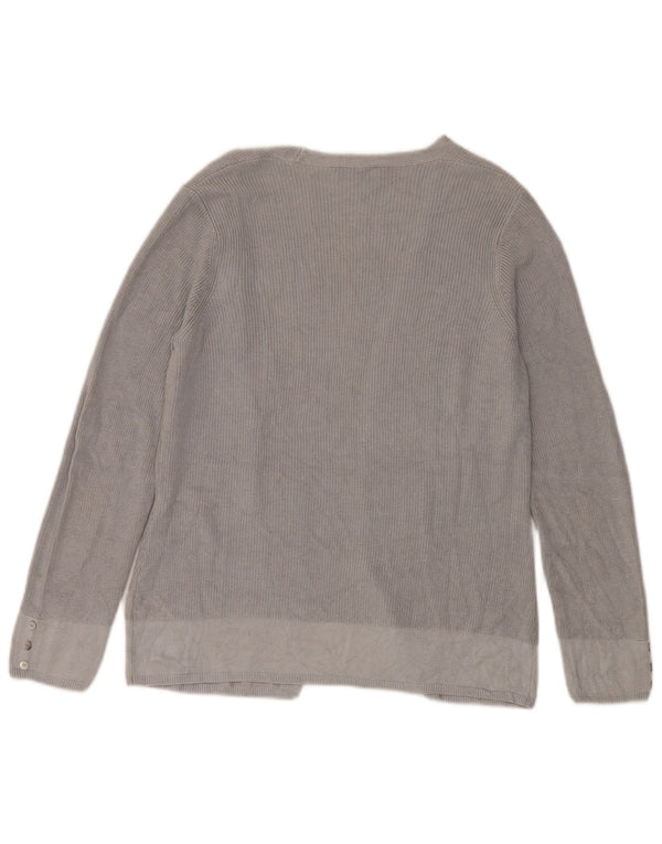 Maglione cardigan aperto da donna Per Una UK 14 grande grigio