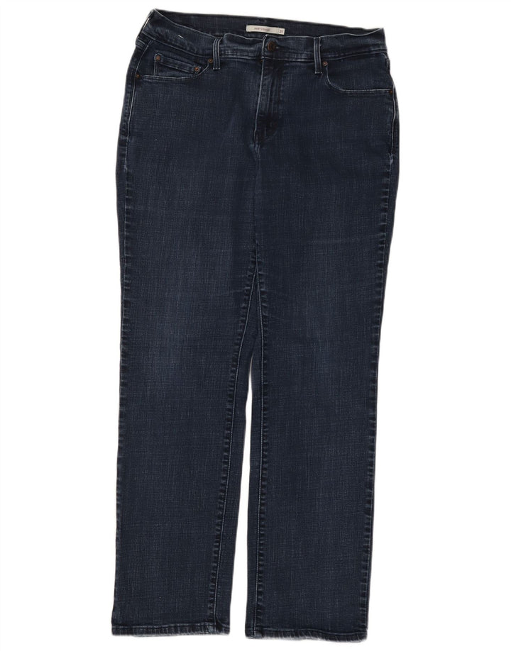 Jeans dritti Levi's 505 da donna W31 L32 in cotone blu navy