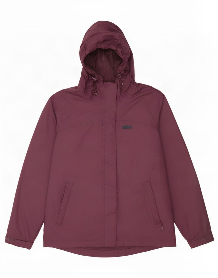 Giacca antipioggia con cappuccio da donna Mountain Warehouse UK 12 Poliammide viola medio
