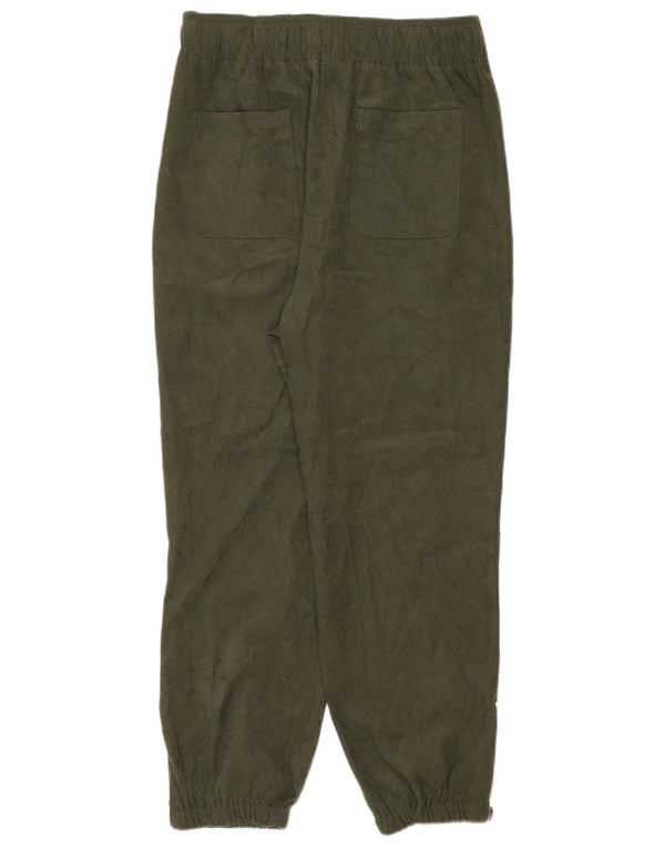 Pantaloni corti da donna Zara Joggers medi W28 L25 poliestere kaki