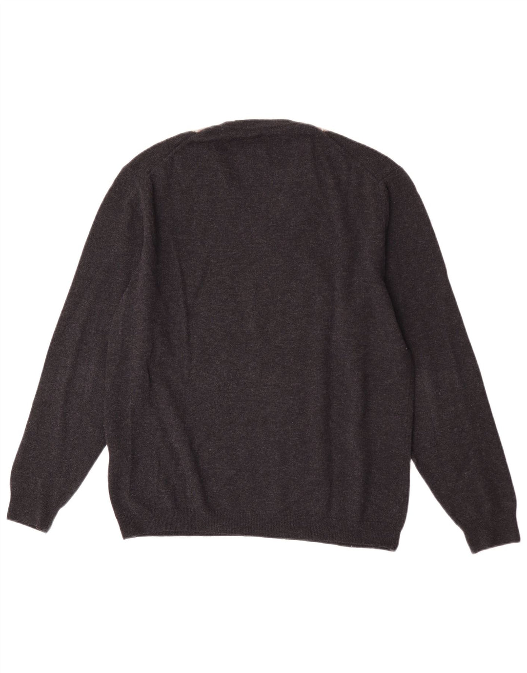 Maglione da uomo con scollo a V Burlington IT 52 Large Grey Argyle/Diamond
