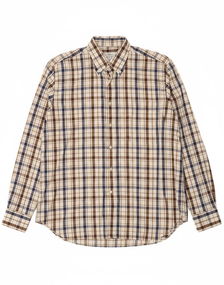 BOGGI Mens Shirt Size 41 16 Large Multicoloured Check Cotton