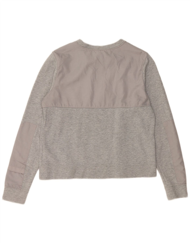 Felpa da donna Nike Jumper UK 16 grande cotone grigio