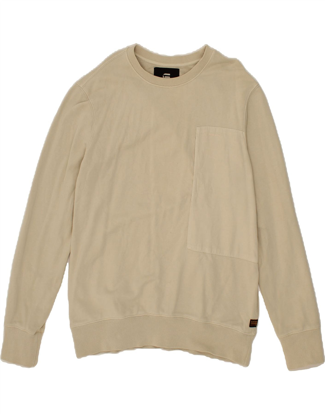 G-STAR Mens Sweatshirt Jumper Large Beige Cotton Vintage G-Star and Second-Hand G-Star from Messina Hembry 