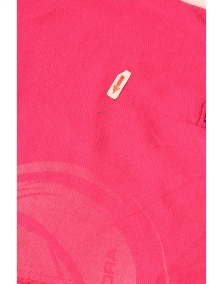 Giacca da ginnastica oversize con grafica Diadora da donna UK 16 Large Rosa