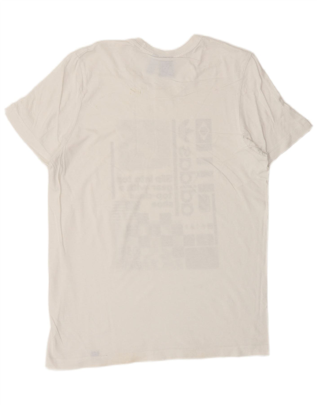 ADIDAS Mens Graphic T-Shirt Top Medium White