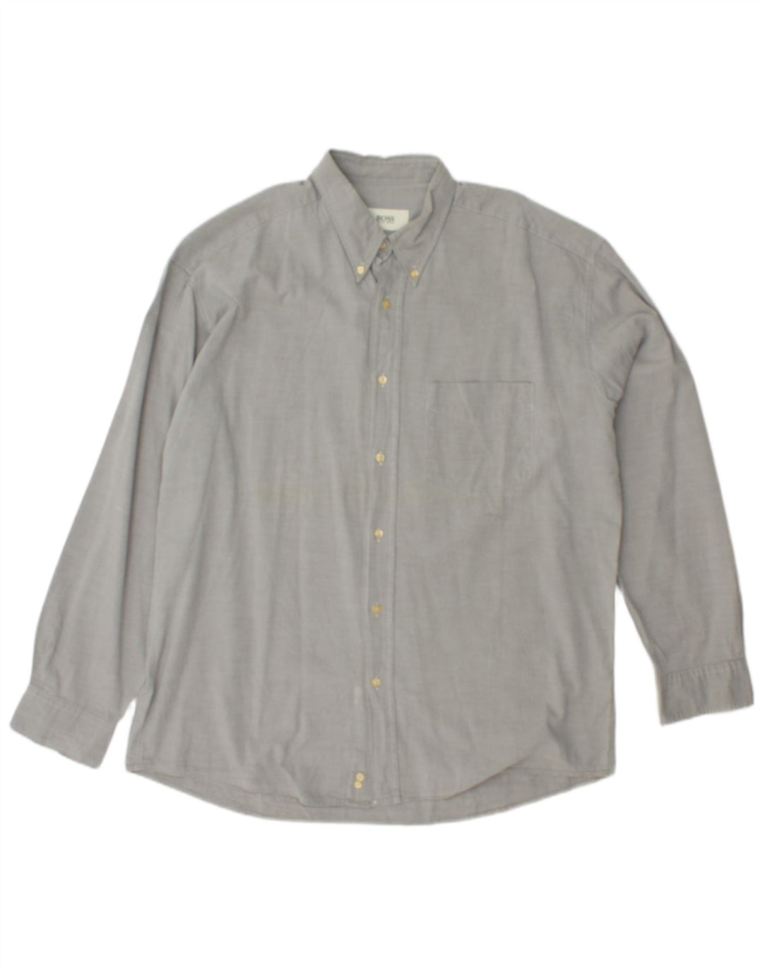 HUGO BOSS Mens Shirt Size 41 Large Grey