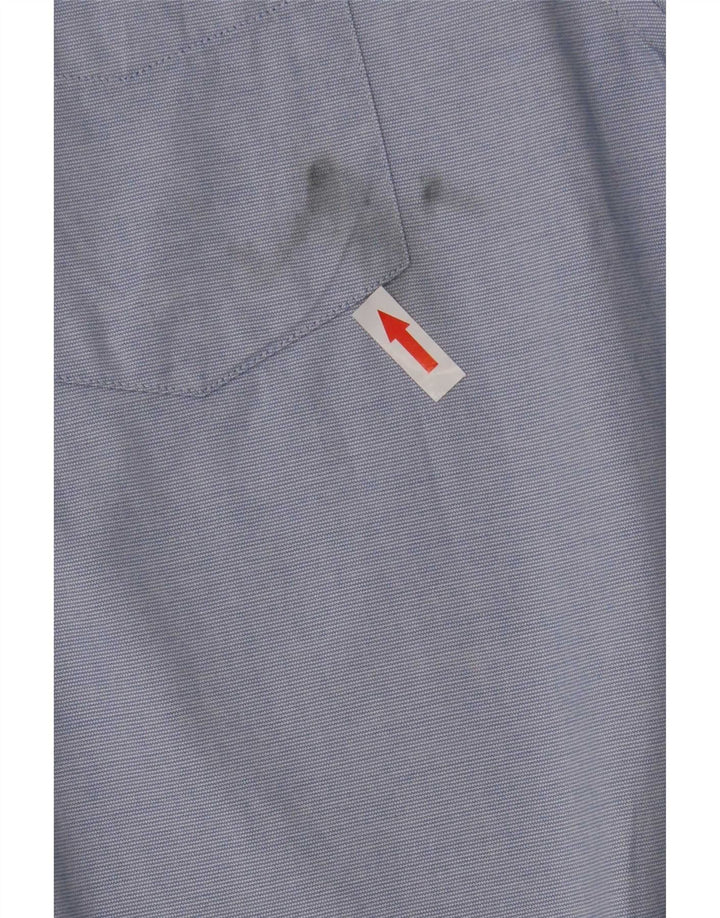 Camicia da uomo Regular Fit Superdry grande cotone gessato blu