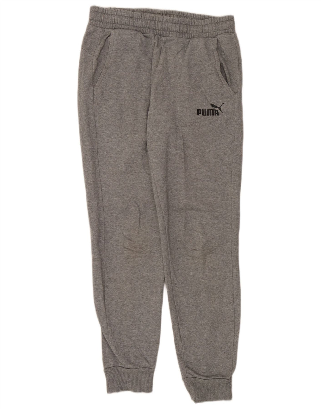 Pantaloni da tuta da uomo Puma Joggers in cotone chiazzato grigio medio