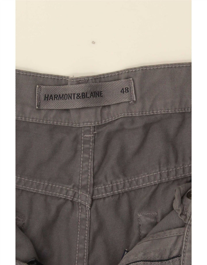 Pantaloni casual dritti da uomo Harmont & Blaine IT 48 Cotone grigio medio
