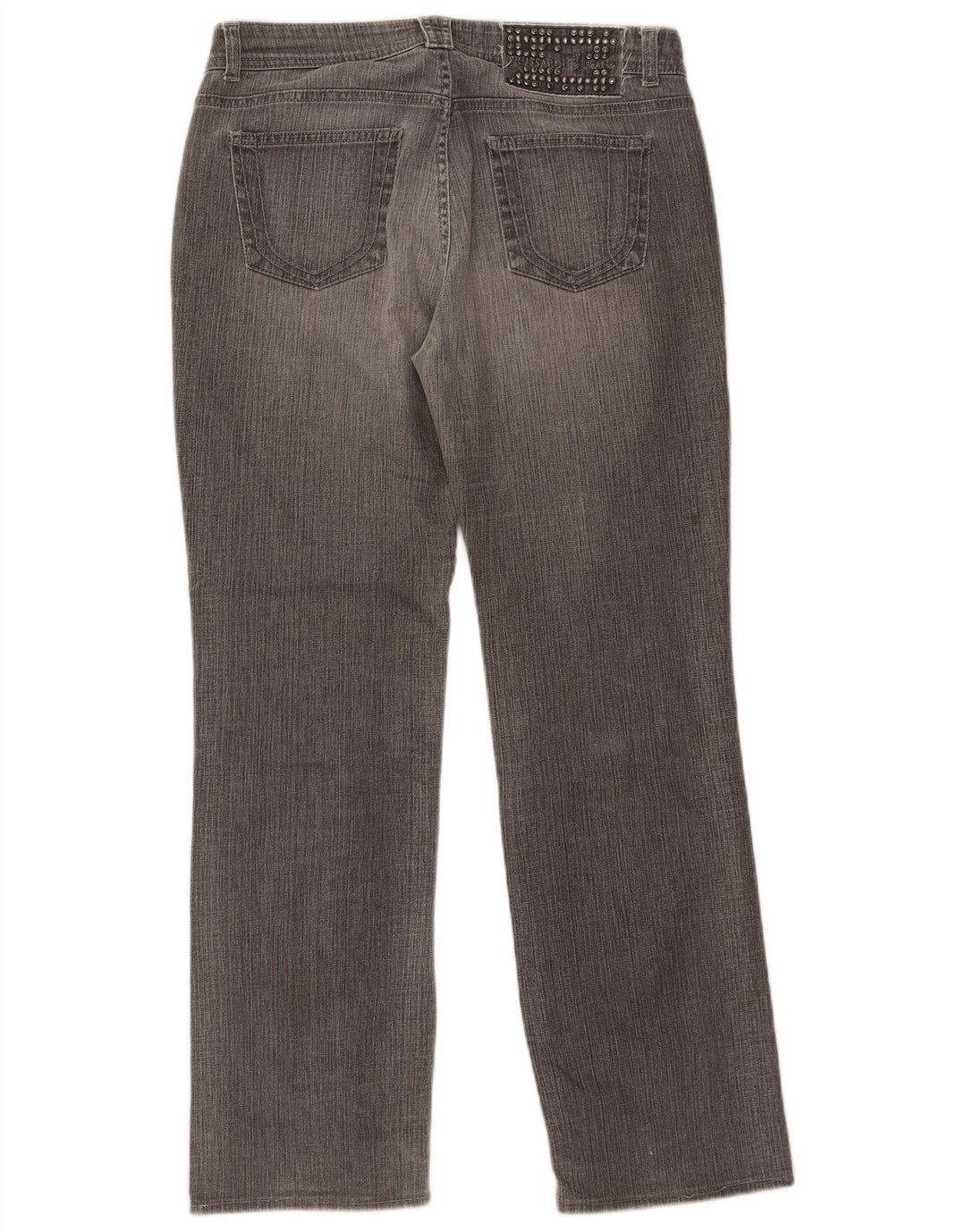 Jeans Dritti Donna Trussardi W29 L30 Cotone Grigio
