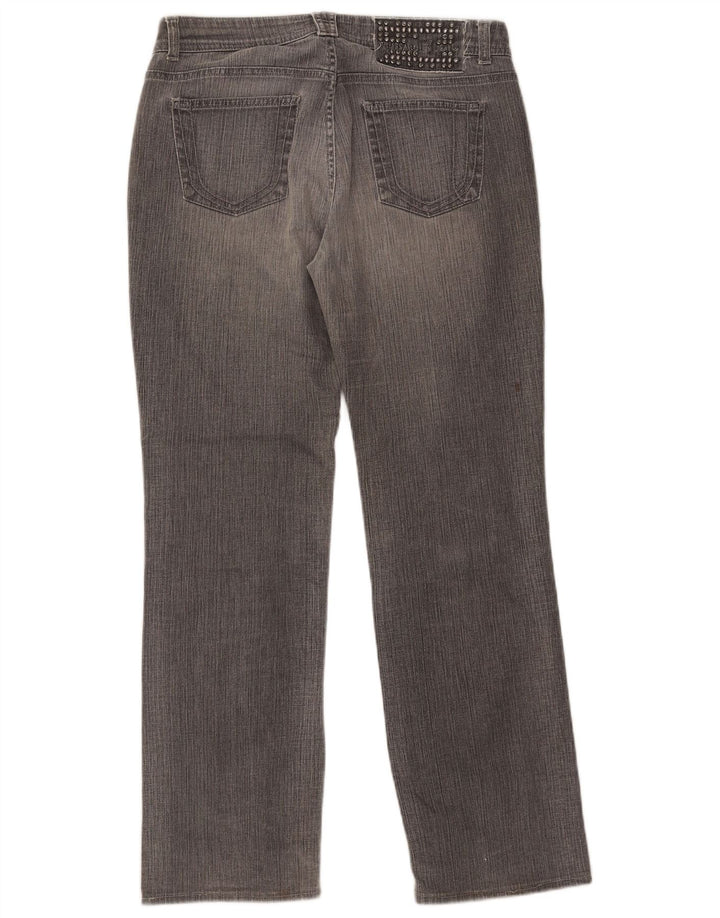 Jeans Dritti Donna Trussardi W29 L30 Cotone Grigio