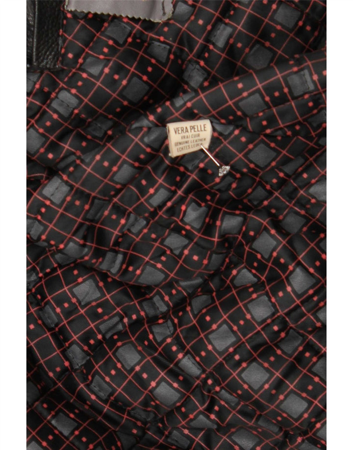 Giacca in pelle vintage da uomo UK 44 2XL Nera