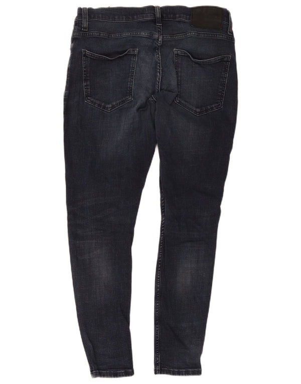 Jeans skinny da uomo Zara EU 44 Large W34 L27 Cotone blu navy