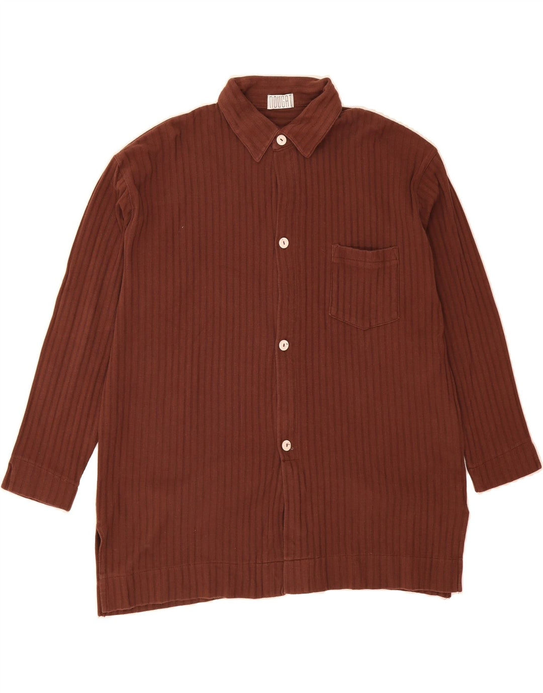 NOUGAT Womens Shirt UK 18 XL Brown Cotton Vintage Nougat and Second-Hand Nougat from Messina Hembry 