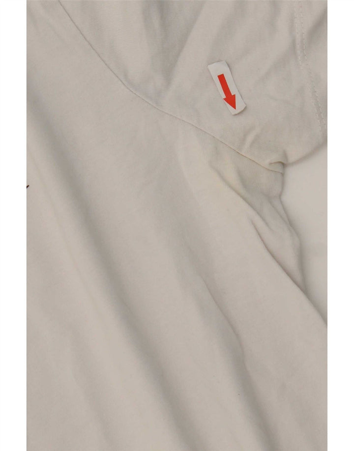 T-shirt grafica da uomo Nike Top grande in cotone bianco