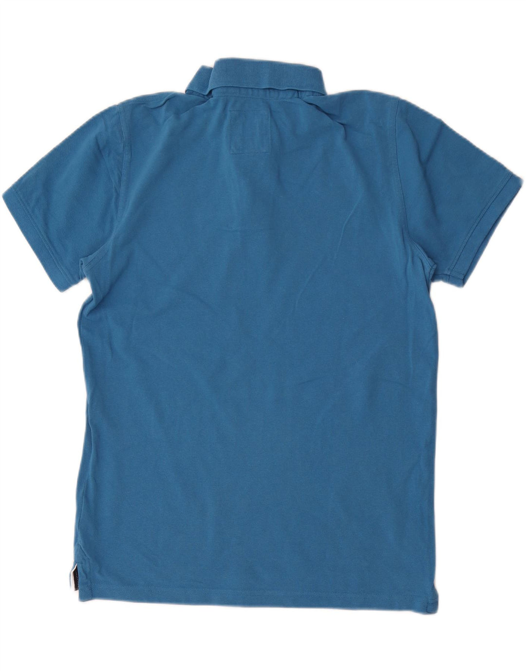 Crew Clothing Polo da uomo in cotone blu medio