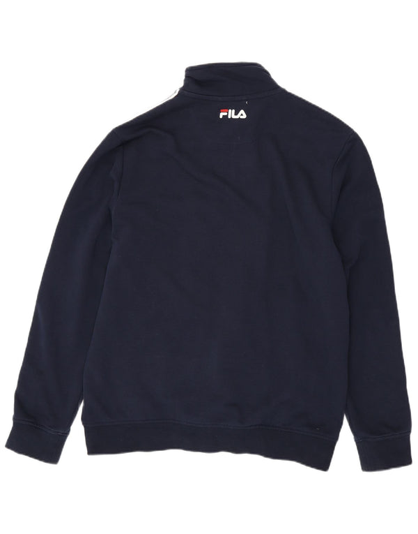 Giacca da ginnastica da uomo FILA grande in cotone blu navy