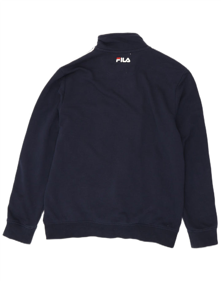 Giacca da ginnastica da uomo FILA grande in cotone blu navy