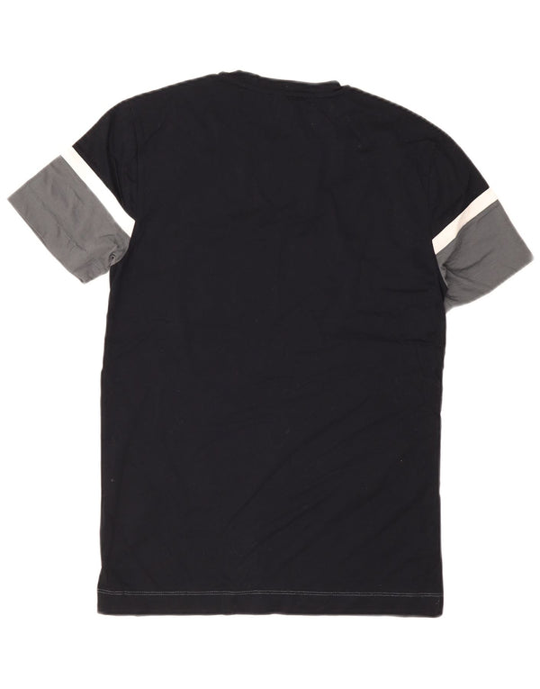 T-shirt da uomo Reiss Top Small in cotone color block grigio