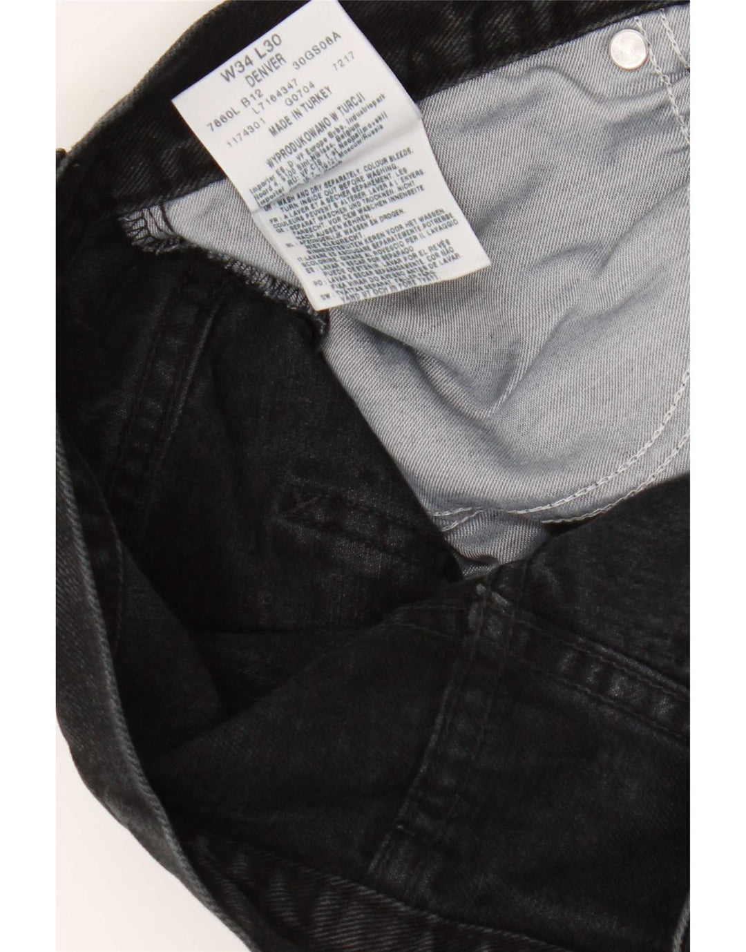 Jeans Lee da uomo Denver Bootcut W34 L30 cotone nero