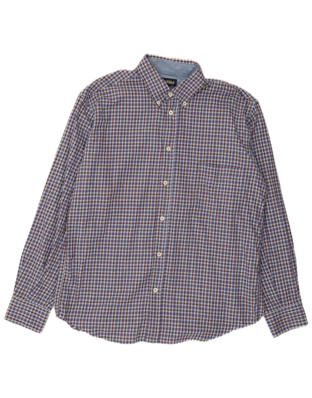 Carrera Camicia da uomo in flanella vestibilità regolare, grande cotone a quadretti blu