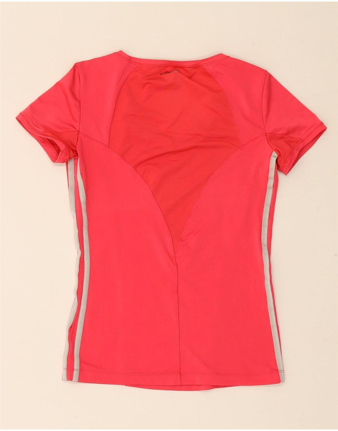 T-shirt Adidas Climacool da donna Top UK 8 Small Poliestere rosso