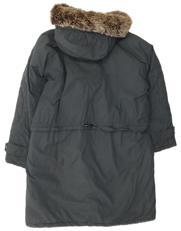 Cappotto imbottito con cappuccio da donna K-WAY UK 20 2XL Cotone grigio