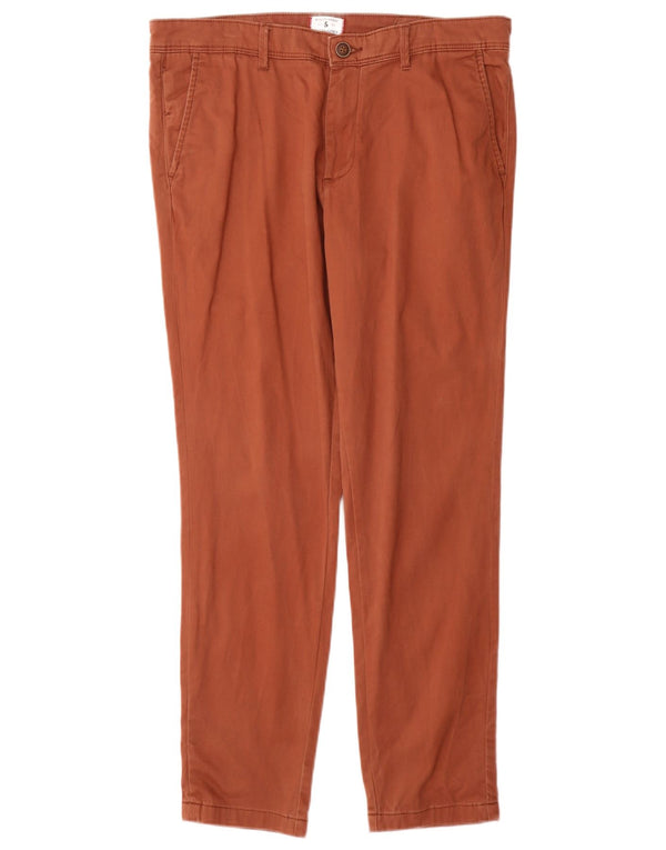 Pantaloni chino slim da uomo Jack & Jones W34 L30 cotone marrone