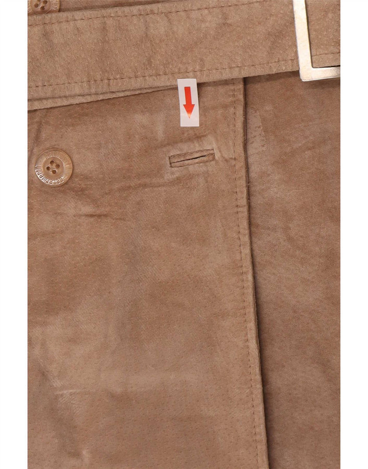 Peter Werth Giacca in pelle scamosciata da donna UK 18 XL Classica in pelle beige