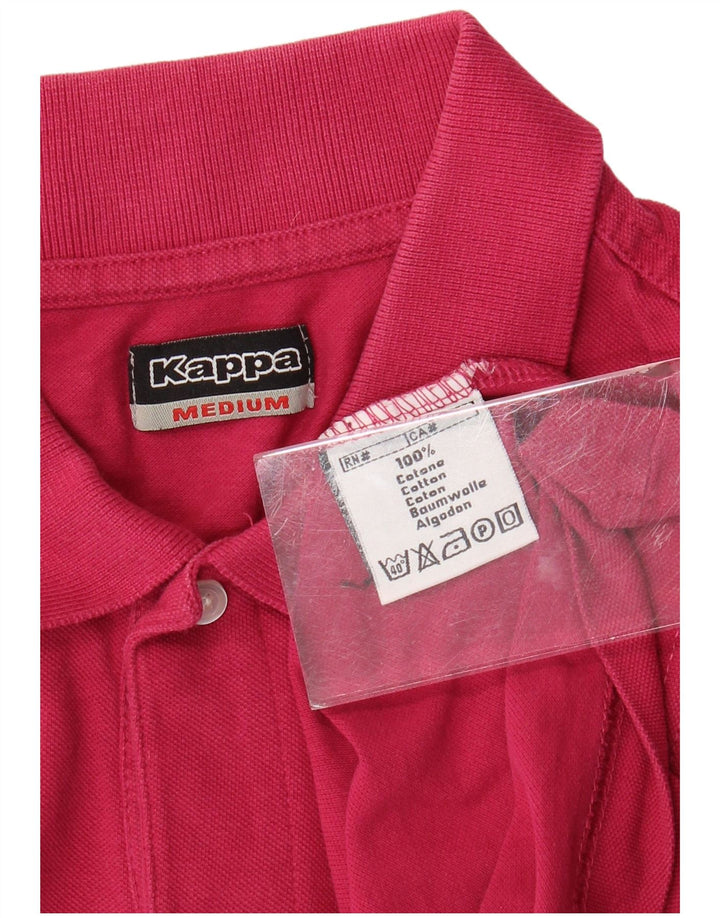 Polo da uomo KAPPA in cotone rosa medio