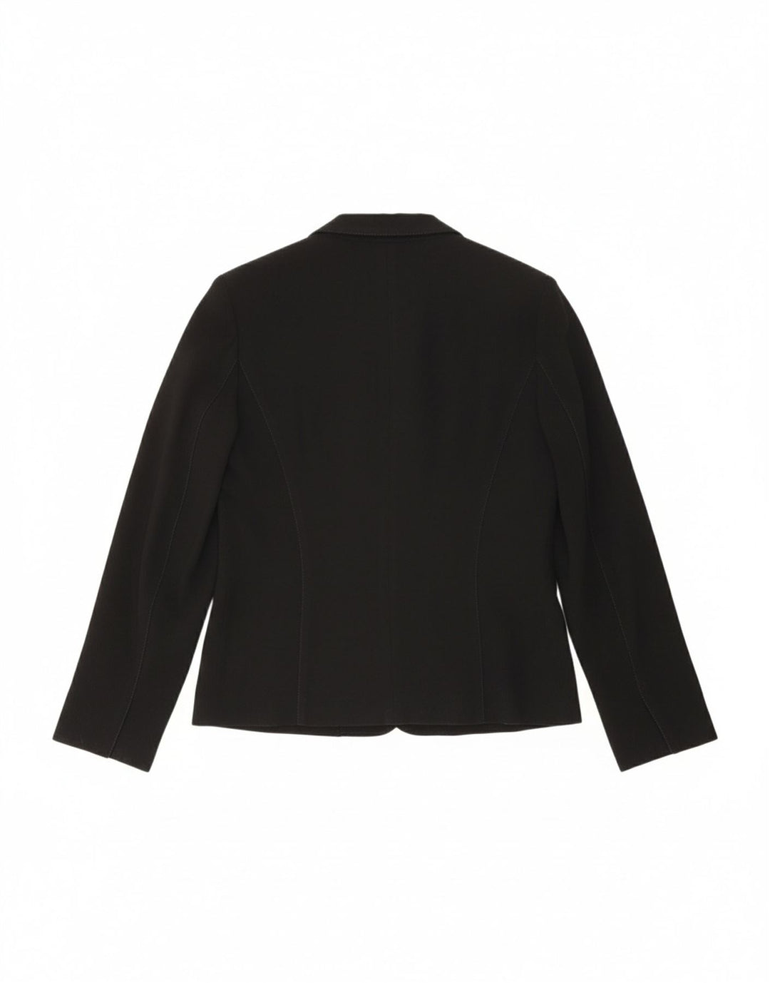 MARELLA Womens Blazer Jacket UK 12 Medium Black Viscose
