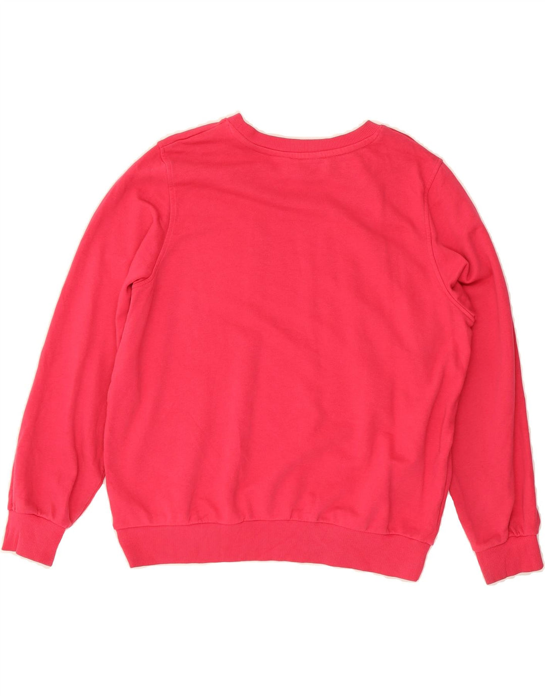 MARKS & SPENCER Womens Sweatshirt Jumper UK 16 Large Pink Cotton Vintage Marks & Spencer and Second-Hand Marks & Spencer from Messina Hembry 