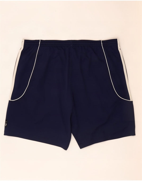 Pantaloncini sportivi Adidas Climalite Graphic da uomo di grandi dimensioni in poliestere blu navy