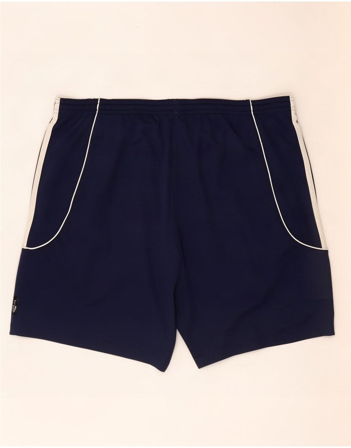 Pantaloncini sportivi Adidas Climalite Graphic da uomo di grandi dimensioni in poliestere blu navy