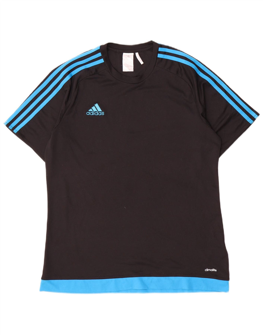 T-shirt Adidas Climalite da uomo, grande, in poliestere nero