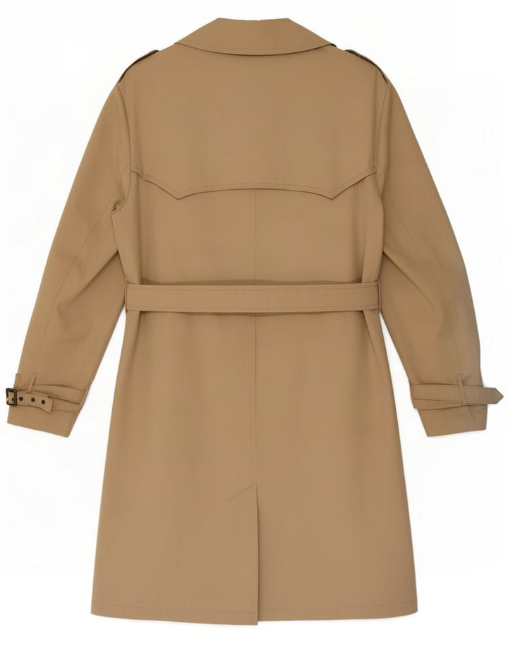 Trench da uomo vintage IT 50 grande in viscosa beige