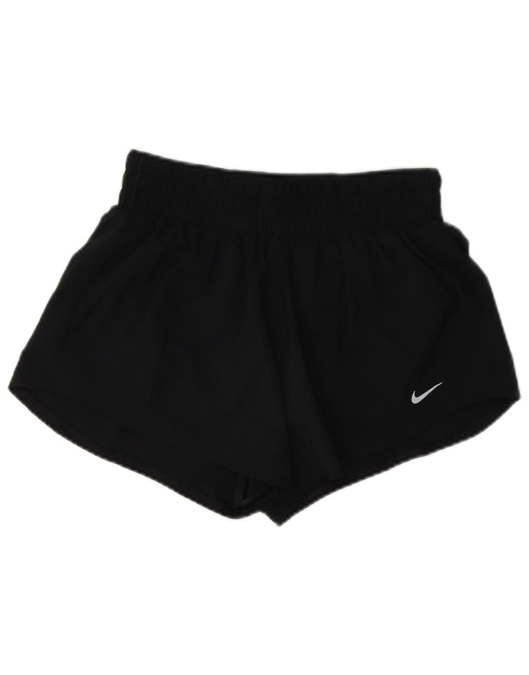 Pantaloncini sportivi Nike da donna Dri Fit UK 8 piccoli poliestere nero