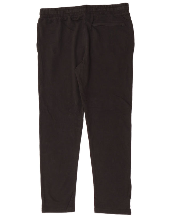 Pantaloni casual da uomo Marks & Spencer vestibilità regolare grandi W36 L31 cotone nero