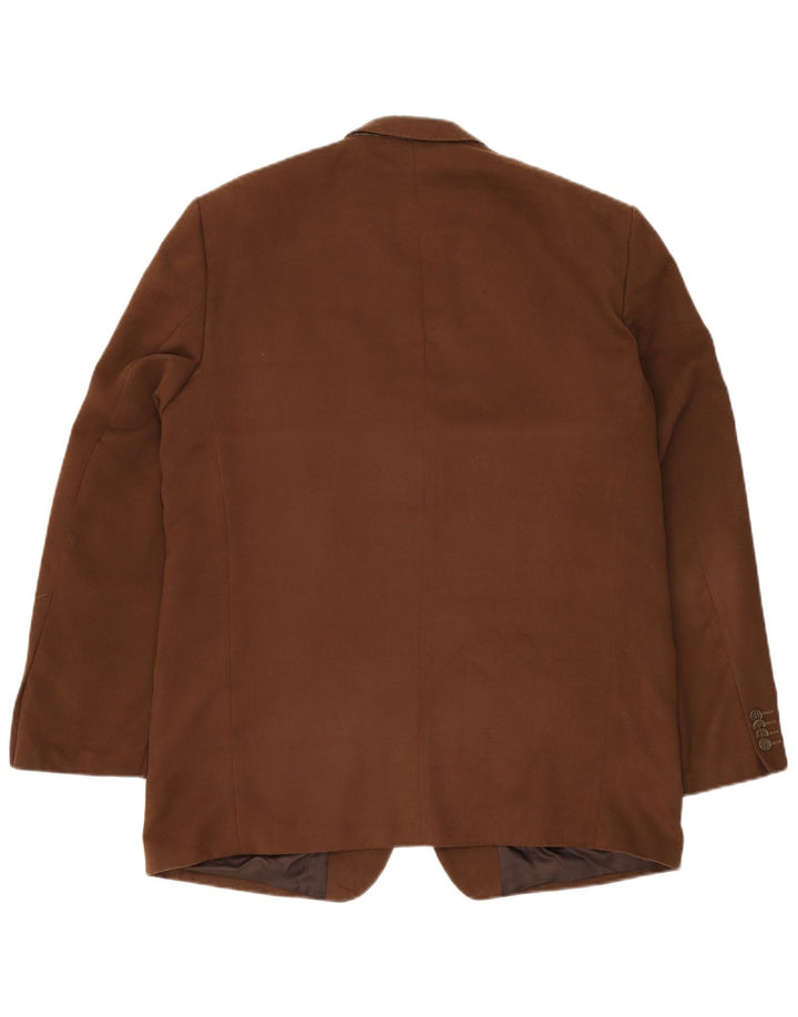 Giacca blazer da uomo a 3 bottoni ROBBIE UK 42 XL poliestere marrone