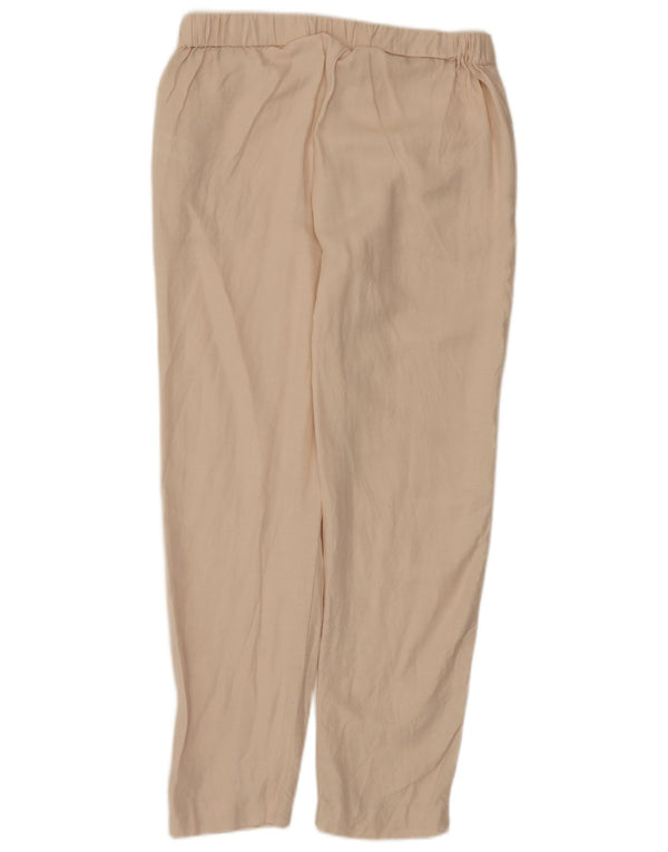 Pantaloni chino a vita alta da donna French Connection UK 12 Medium W32 L29 Bei